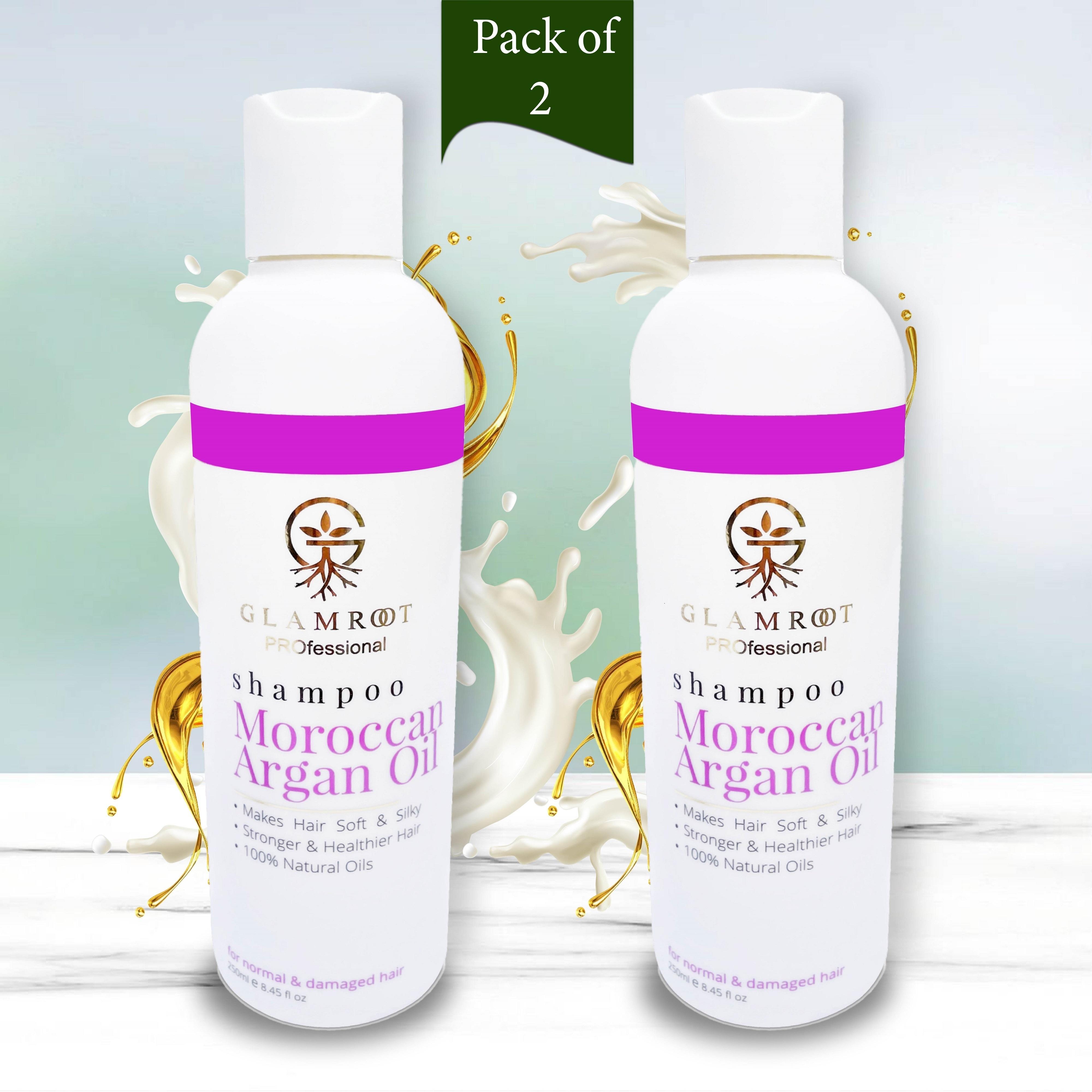 GLAMROOT Moroccan Argan Oil Shampoo for Smooth and Silky Hair 250 ml (Pack  of 2) - JioMart