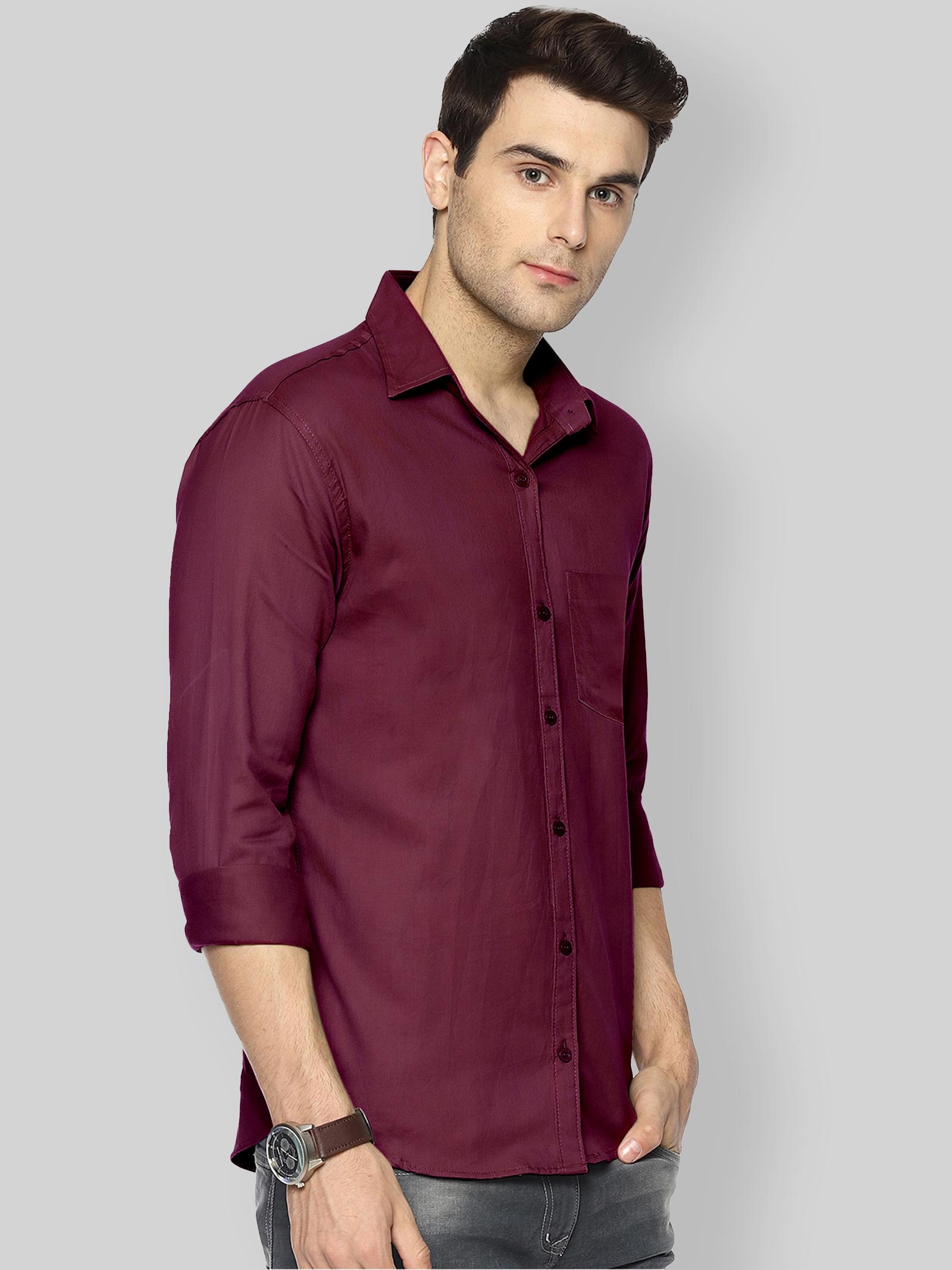 dark wine color shirt