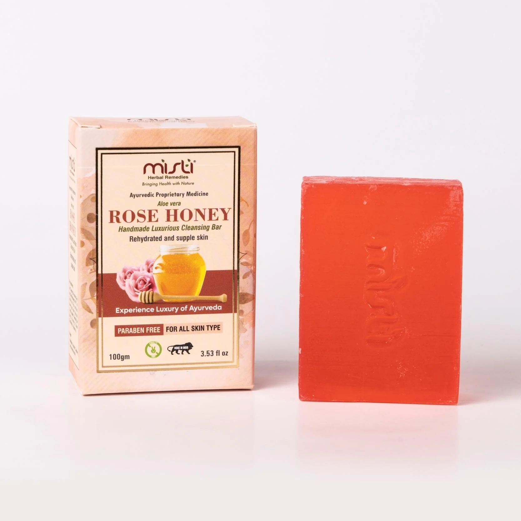 Buy Misti Herbal Remedies Rose Honey Soap dead Skin Cells and