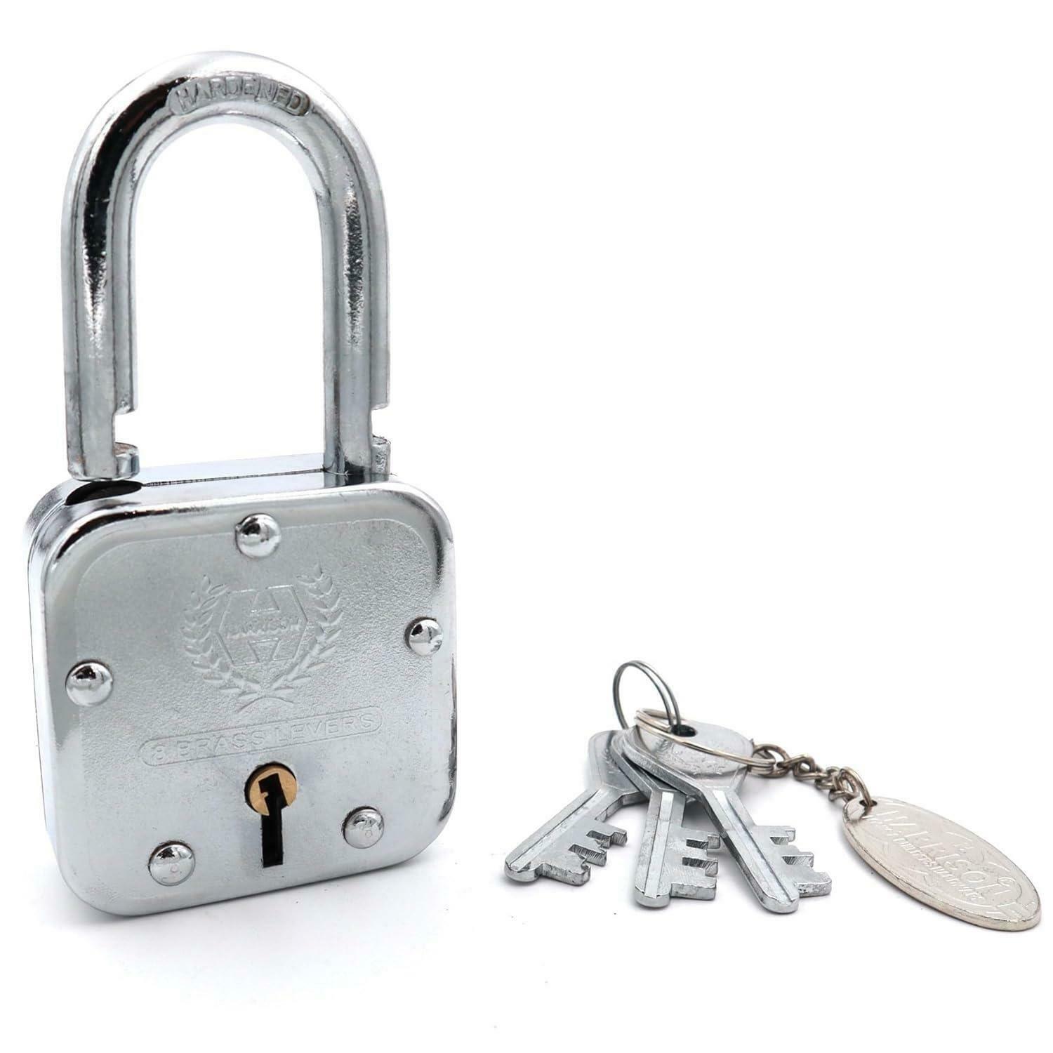 Buy Harrison Padlocks/Square Padlock 65mm 8 Lever with 3 Keys T-27