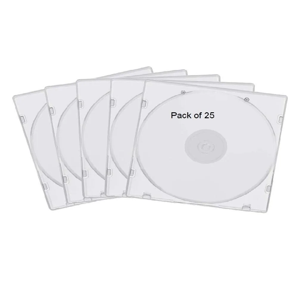 Buy Shining Zon Plastic Cases Single Clear CD DVD Case for