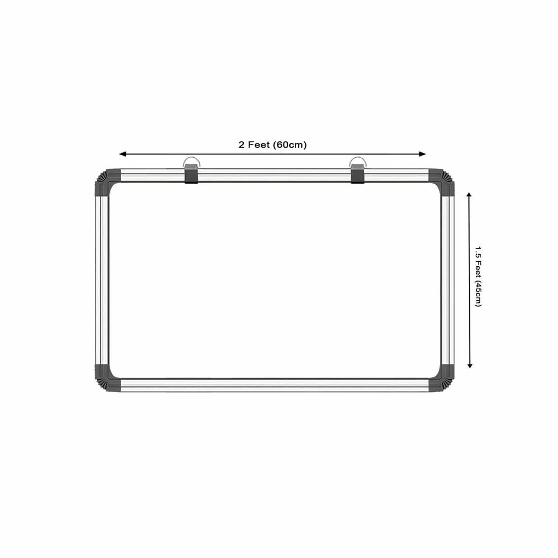 Buy VIPRAX Non-Magnetic 1.5x2 Feet Double Sided Whiteboard and