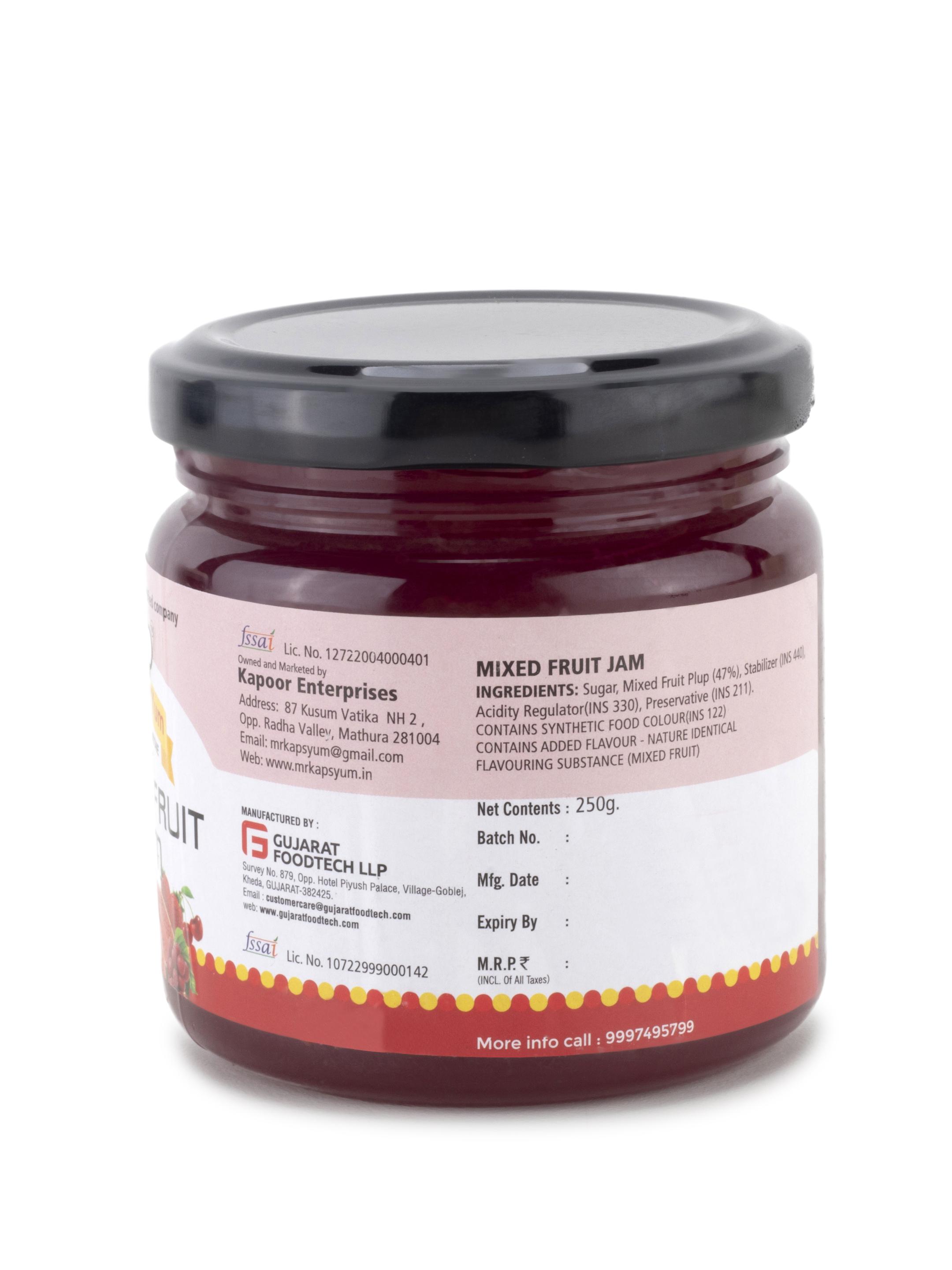 Buy Mr. Kap's Yum Mixed Fruit Jam 250g | Mixed Fruit Jam | No