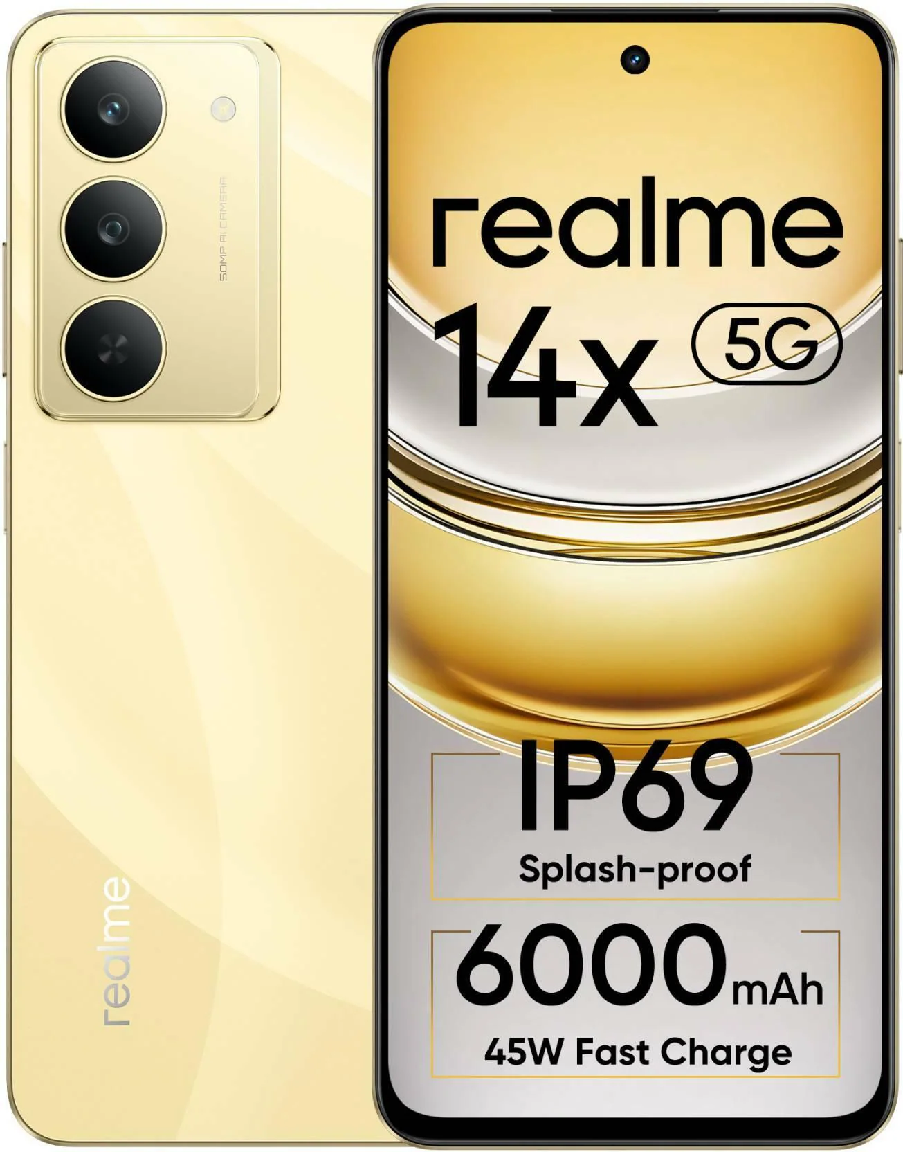 Buy realme 14x 5G, 8GB Ram, 128GB Storage, Golden Glow, Smartphone