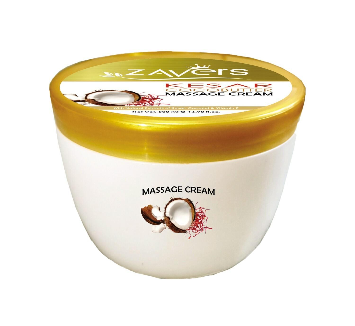 Buy Zavers Kesar Cocobutter Massage Cream_500ml Online at Best