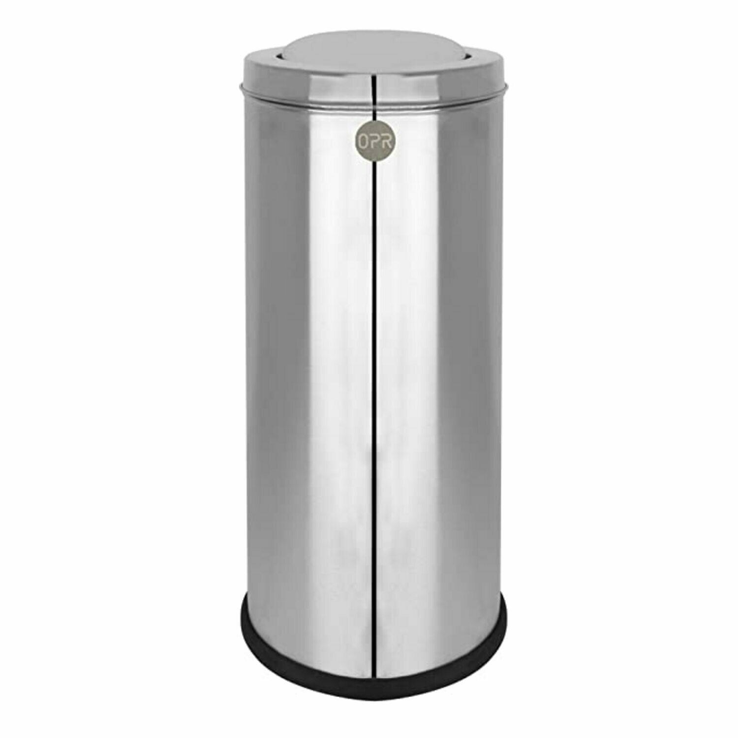 Buy OPR Stainless Steel Swing Dust Bin with Lid | Garbage