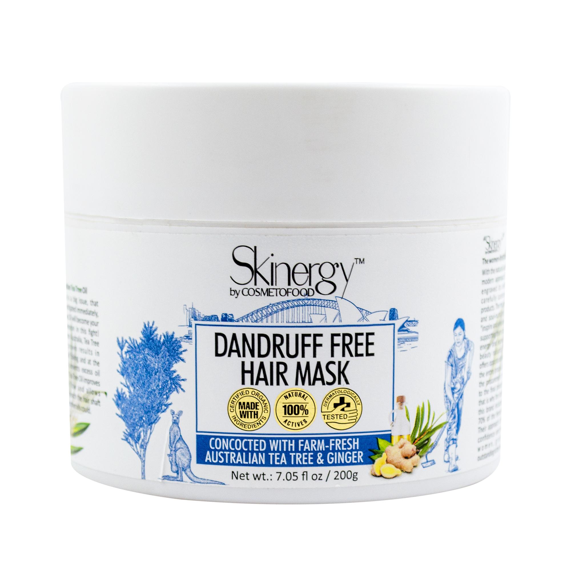 Cosmetofood Skinergy Dandruff Free Hair Treatment Mask Concocted With Farm  Fresh Australian Tea-Tree & Ginger With Antibacterial & Antifungal  Properties For Dry, Flaky & Itchy Scalp (200 G) - JioMart