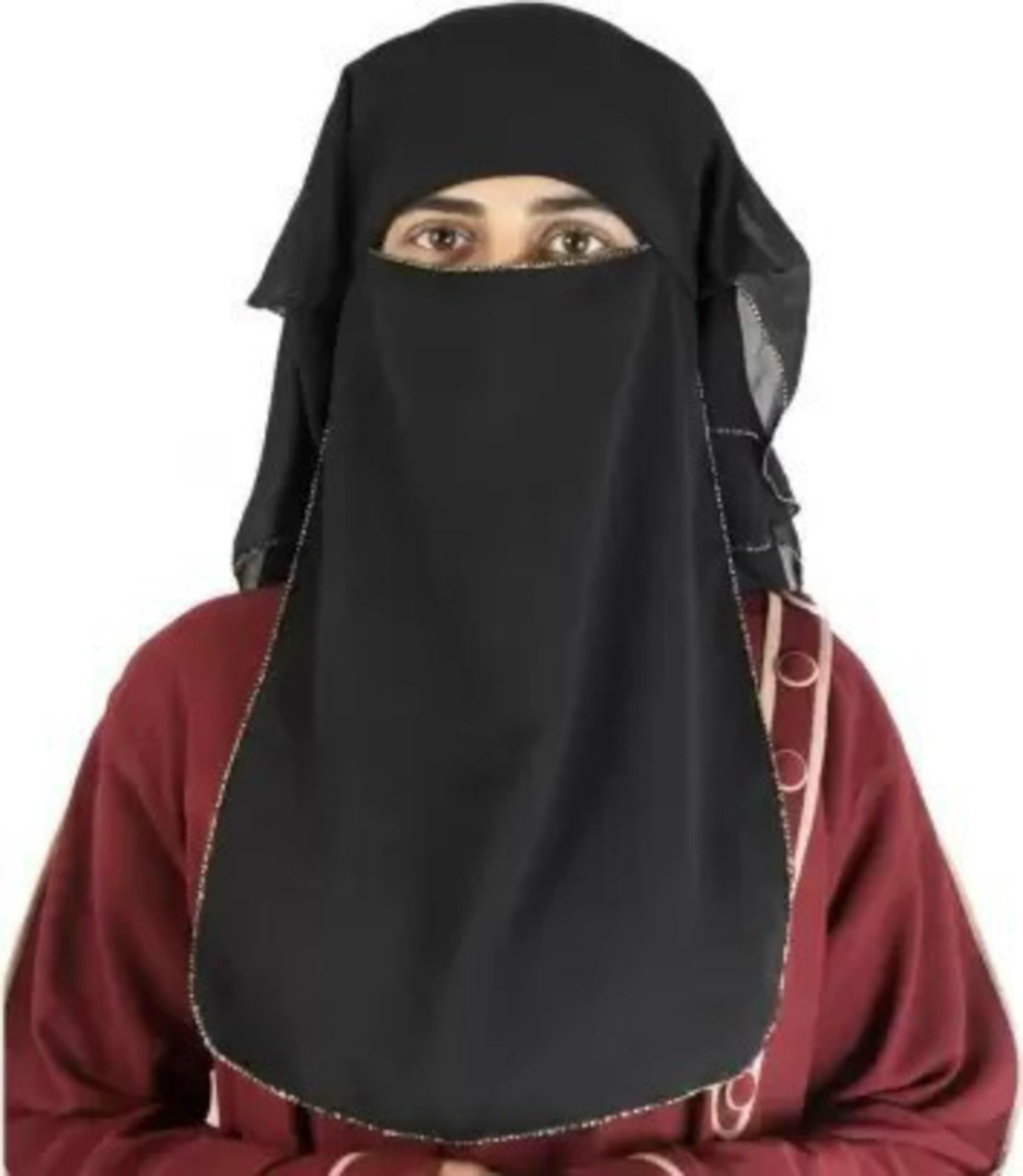 abaya nose piece hijab