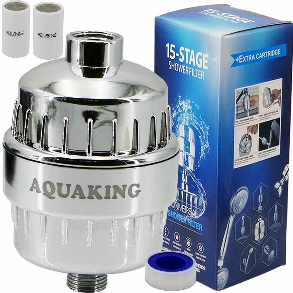 Buy AQUAKING Shower Filter For Hard Water Home Bathroom Tap Stops