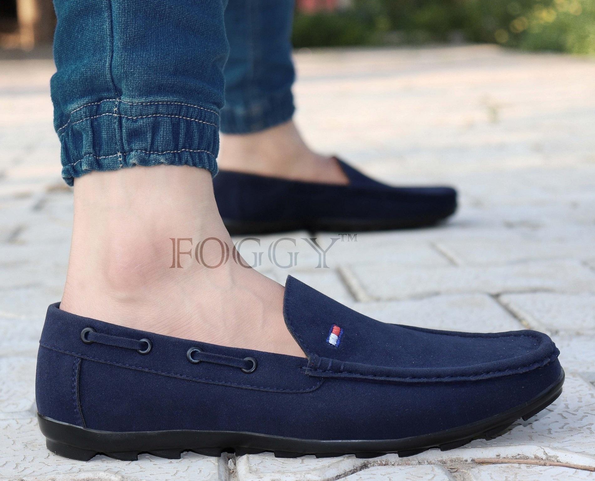 Foggy blue loafers Clearance