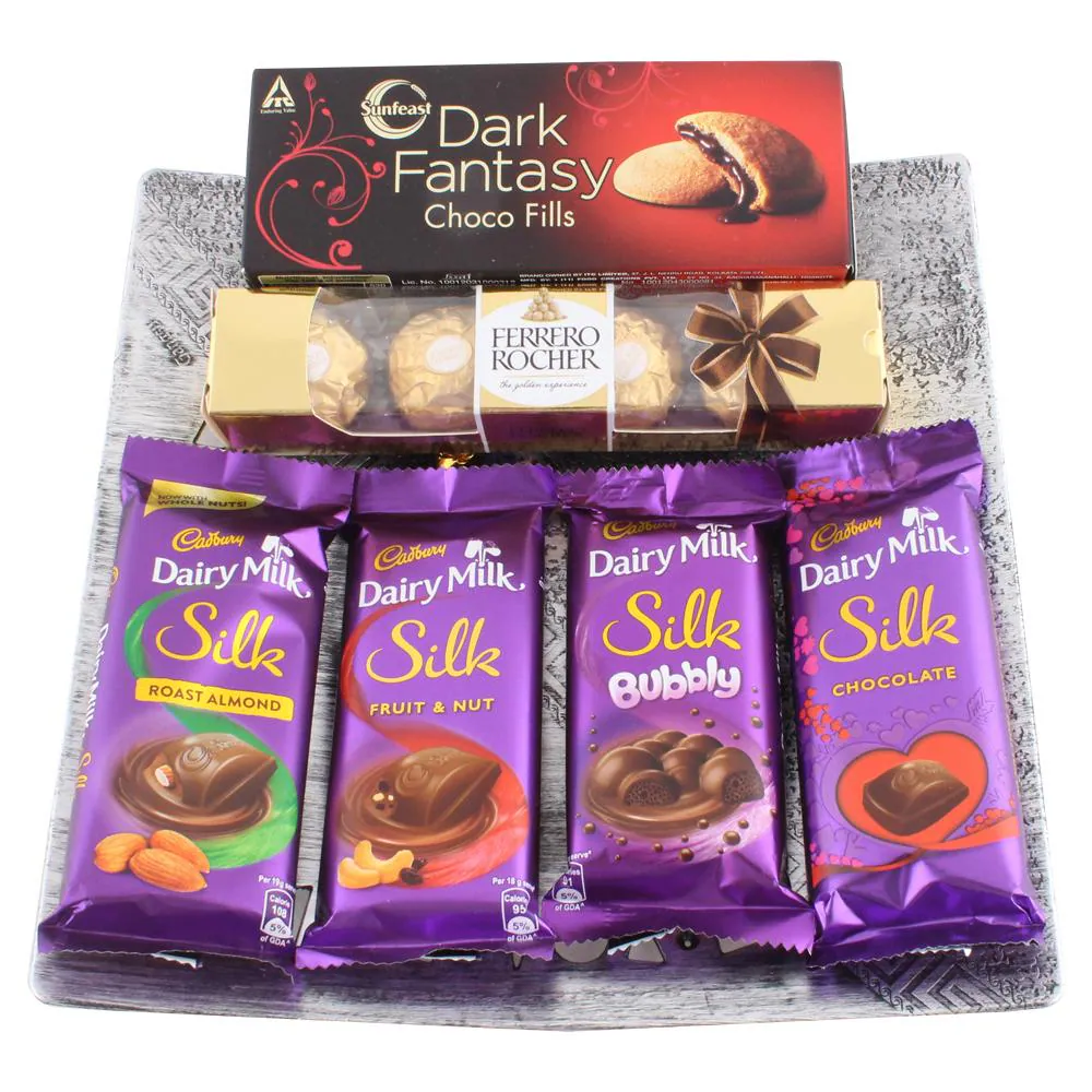 SurpriseForU Premium Ferrero Rocher With Flavoured Dairy Milk Silk ...