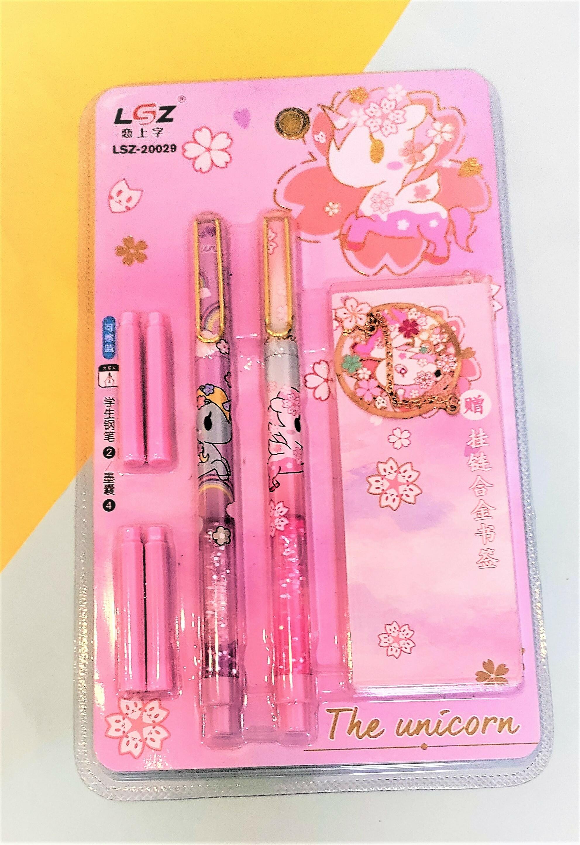 UNICORN関連グッズまとめ売り Buy Today's Trend Unicorn Fountains Pen with 2 refills & 1 cap