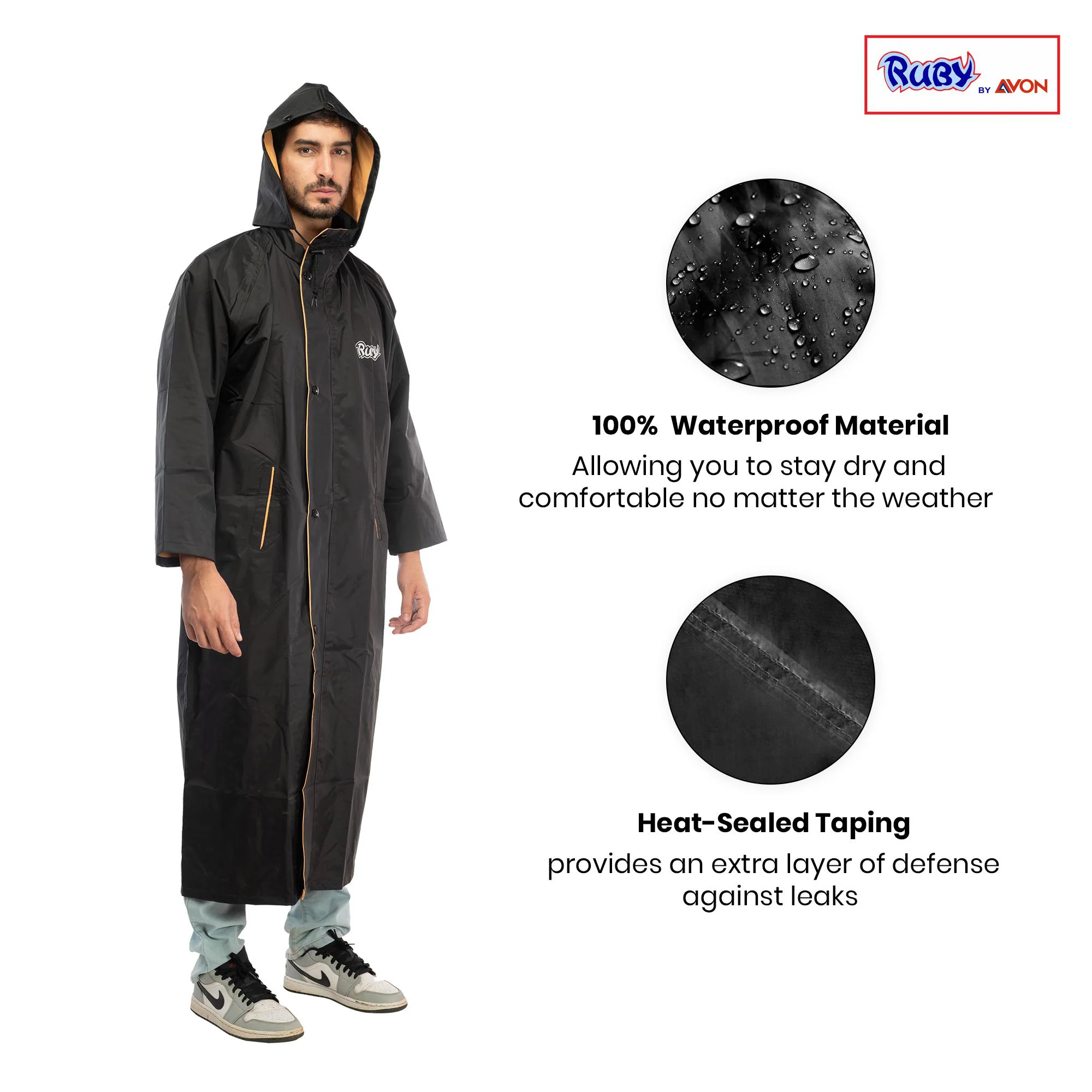 A MACHINE Rainy Fence Coat Reversible Fendo Ruby Men's Waterproof