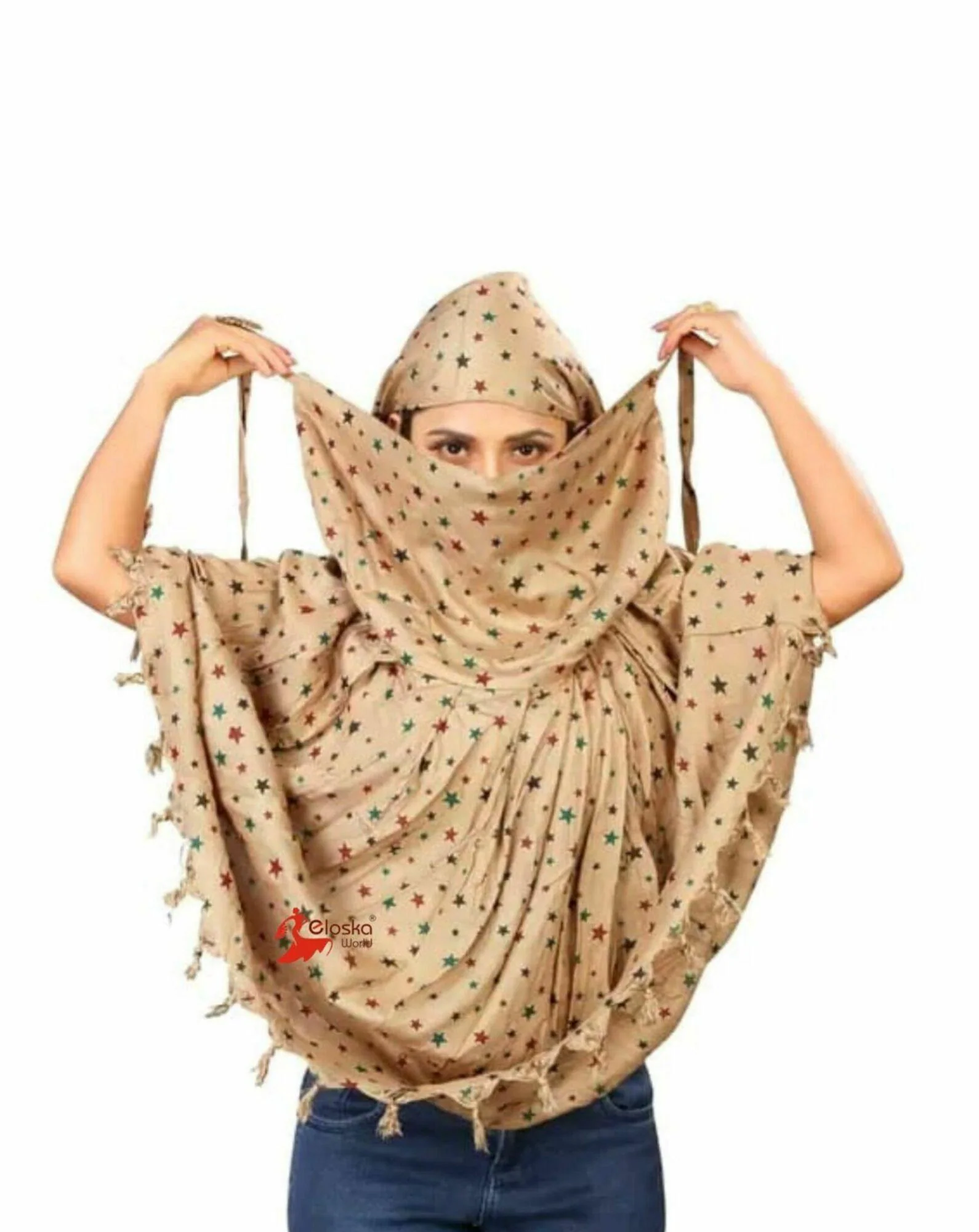 Buy ELOSKA WORLD Cotton Long Scarf Cum Mask scarves Usable for