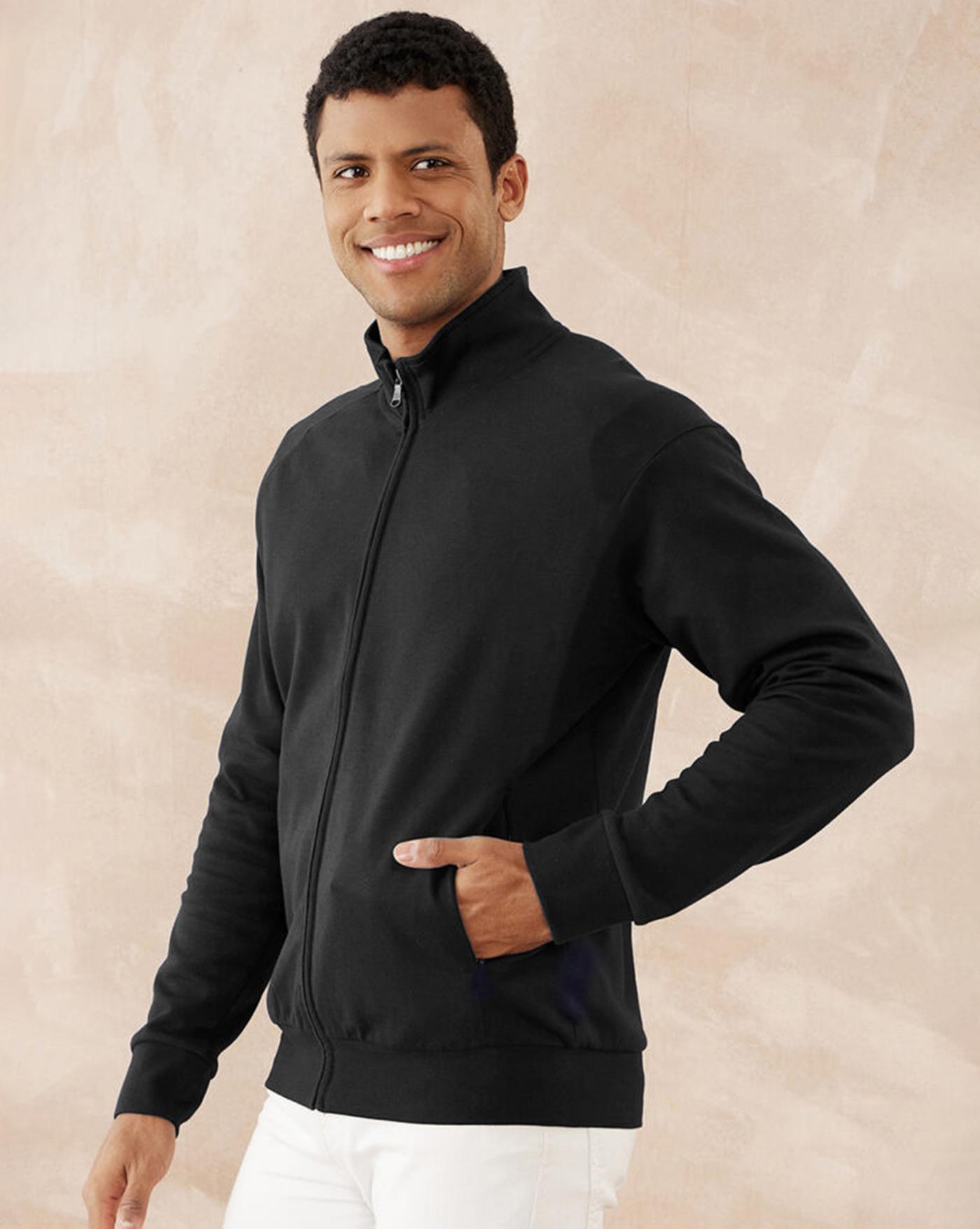 Acka. no collar spring jacket ジャケット ausk-solid-high-neck-full-