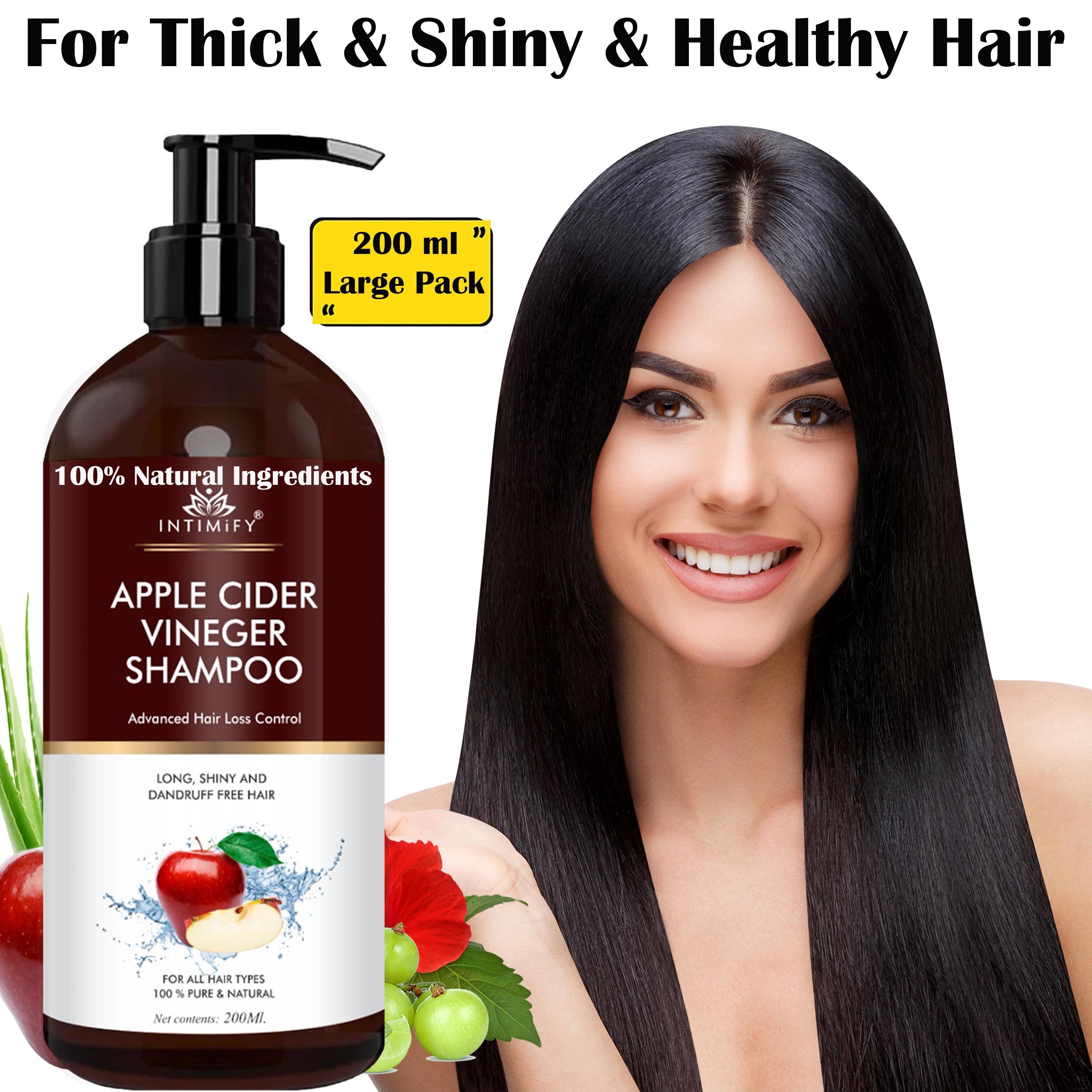 Intimify Apple Cider Vinegar Shampoo for Silky & Shiny Hair & Get Thick &  Strong Hair - JioMart