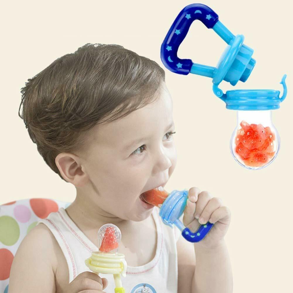 BPA Free Pink + Green 2 Units CalMyotis Baby Nibbler Nipples Silicone Feeding Nipples in 3 Sizes and 6 Units Baby Fruit Nipples for Fruit and Vegetable Puree 